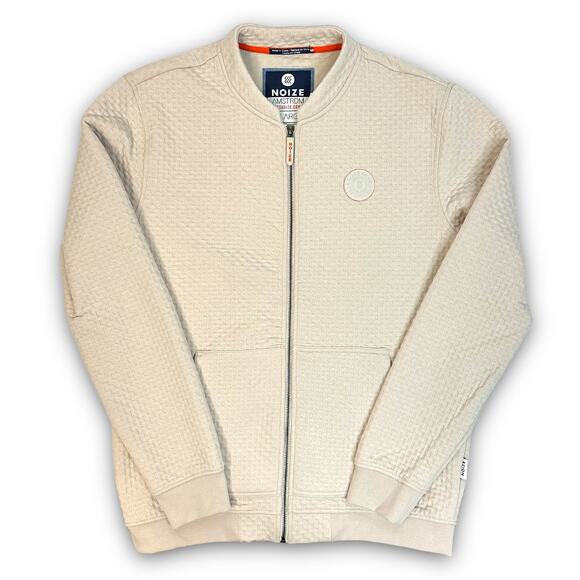 NEW NOIZE AMSTRDM Mens Casual Full Zip Sweatshirt Jacket Desert Tan Size XL - Picture 1 of 5